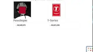How to make youtube sub counter like pewdiepie vs t series