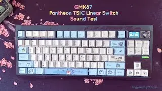 GMK87 Mechanical Keyboard Sound Test Asmr: Featuring Pantheon TSIC Linear Switches