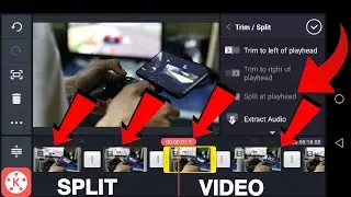 How to split video in kinemaster||Split video in kinemaster||How to make split video in kinemaster