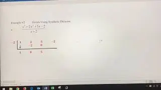 How To - Synthetic Division of Polynomials