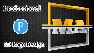 How To Make Professional Logo Design On Android | Pixellab Tutorial | 3D logo design |MA Logo Design
