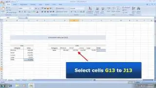 Three ways to use Autosum feature (sum function) in MS Excel 2007