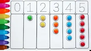 Number Drawing a for 12345 picture / Нарисуй 12345 для детей