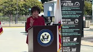 Anna Eshoo Electric Train Dedication - Caltrain Electrification Day