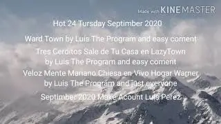 En Jueves 24 de Septiembre es Calor y después Octubre 2020