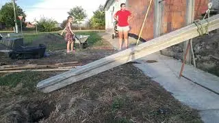 Constructie gard din placi de beton