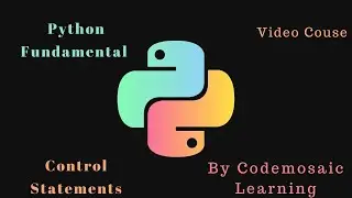 Control Statements & If and Else Part 1 || 