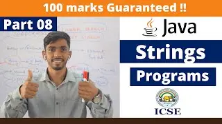 String program in Java￼ ICSE computer | Java ICSE programs | Important java programs