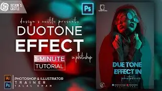 How to create duotone effect in photoshop|double color exposure effect |photoshop duotone
