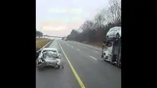 truck rams car oxley today