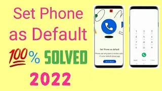 How to fix set phone as default problem ! Set phone as default kaise thik kre ? Set phone as default