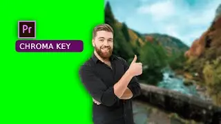 change video background - remove green screen - chroma key - premiere pro graphic akash
