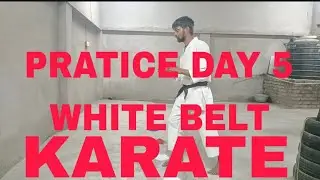 KARATE WHITE BELT PRACTICE DAY 5