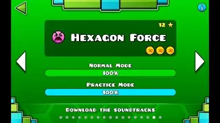 Hexagon Force - LVL 16 [ALL COINS] Geometry Dash