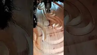 CNC Robot Wood Design #wood #cncwood #woodwork #shorts