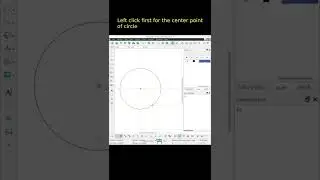 #Shorts How to Create a Circle With Radius or With Two Points