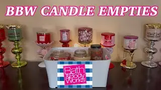 *CANDLE EMPTIES* BATH & BODY WORKS CANDLE EMPTIES PLUS 2 HOMEWORX CANDLES
