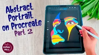 Easy Abstract Portrait on iPad Procreate - Digital Art