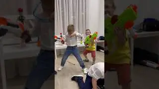Нерф шоу от команды аниматоров Семейного Клуба Лучик