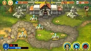 Castle Defense 2-1 Walkthrough, Normal, 3 Stars!
