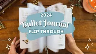 Revealing all my journal spreads after the pen!📓✨ 2024 Bullet Journal Flip Through