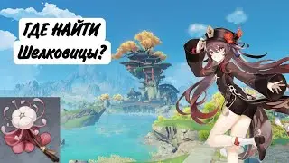 Все места на карте где находятся шелковицы в Genshin impact. 
