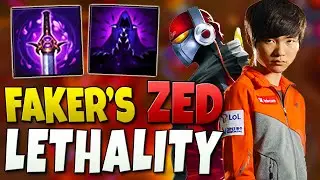 FAKER STYLIN' KOREAN CHALLENGER WITH HIS LETHALITY ZED - League of Legends Season 7