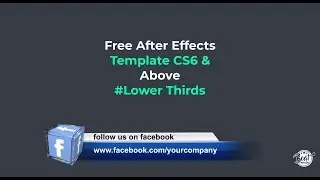 Free  Social Media Lower thirds After Effects CS6 + Template