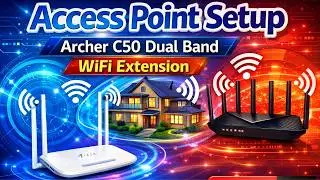 How to setup Access Point  Dual Band Wireless Router Archer C50 - Urdu/Hindi