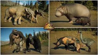 ALL NEW 70 MODDED DINOSAURS AND CREATURES IN CANADA | JURASSIC WORLD EVOLUTION 2