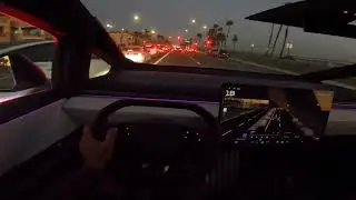 First POV Chill Night Drive // 2024 Tesla Cybertruck Foundation Series