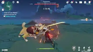 This event is FUN - clash of lone blades parry final boss -genshin impact