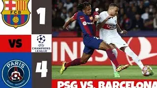 Barcelona Vs PSG 1-4 || Highlights & all goals 2024 HD