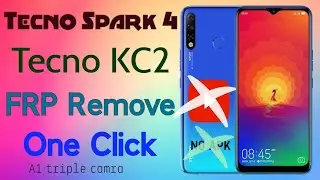 Tecno spark 4 (kC2) frp bypass google account remove without  pc