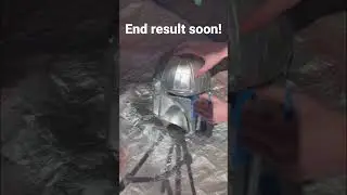Part 3 of Repainting my CARDBOARD Mandalorian Helmet! 