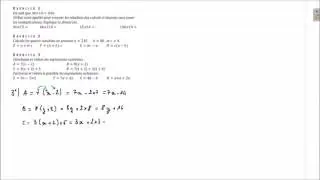 MonPlanMaths : développe et réduis les expressions suivantes - 5ème