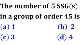 number of sylow p subgroups gate 2012 group theory sylow first theorem iit jam mathematics
