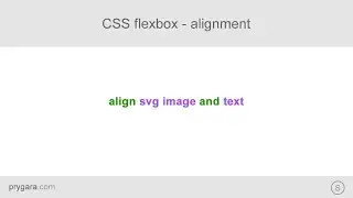 CSS flexbox - align svg image and text