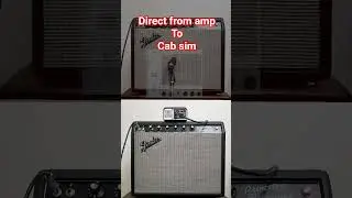 Guitar Amp Microphone vs Direct Cab Sim