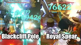 F2P Xiao Blackcliff Pole Vs Royal Spear Showcase - Genshin Impact