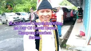 At St. Ambrose Chapel Service  Kampong Panchor  Dayak On the  1st Day Of Gawai Dayak 2023.