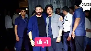 gadar2 party me salman khan or sahrukh khan 😳😯? #sunnydeol #srk #salmankhan
