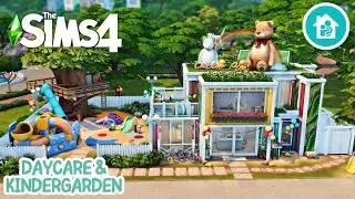 DAYCARE & KINDERGARDEN CENTER | The Sims 4 Growing Together Speed Build | No CC