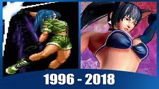 Evolution of Leona Heidern from The King of Fighters (1996-2018)