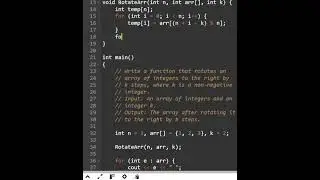Rotate array 