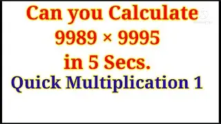 Maths - Quick Multiplication 1