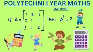 MULTIPLICATION OF MATRICES A X A | MATRICES | #telugu #maths #mathematics #polytechnic #diploma
