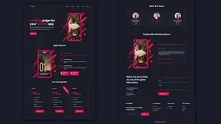 Create a Responsive Landing Page Website Design using HTML CSS and JavaScript