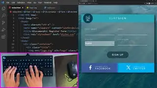 ASMR Programming - Beautiful Register Form | HTML & CSS Only [No talking]