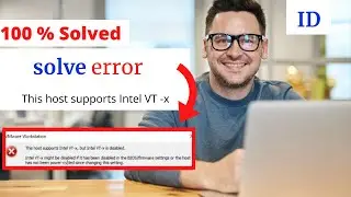 How to solve this host supports intel vt-x but intel vt-x is disabled  | vmware workstation 16